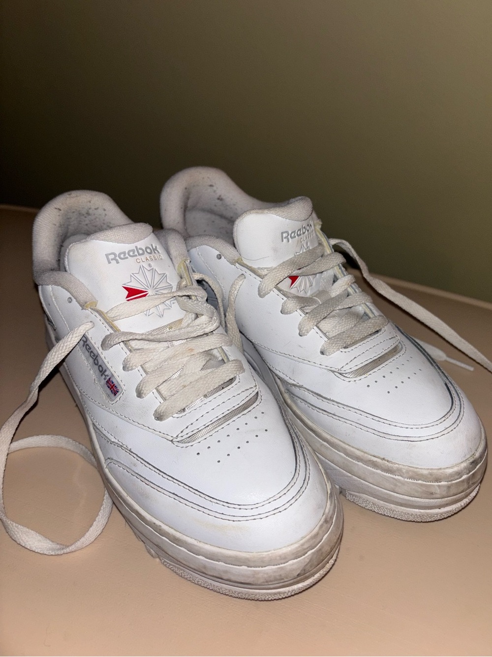 REEBOK Womens White Club C Extra Sneakers